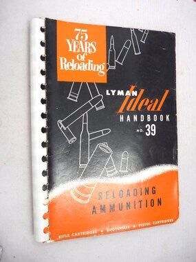 Lyman Ideal Handbook 39 reloading ammunition book 1953